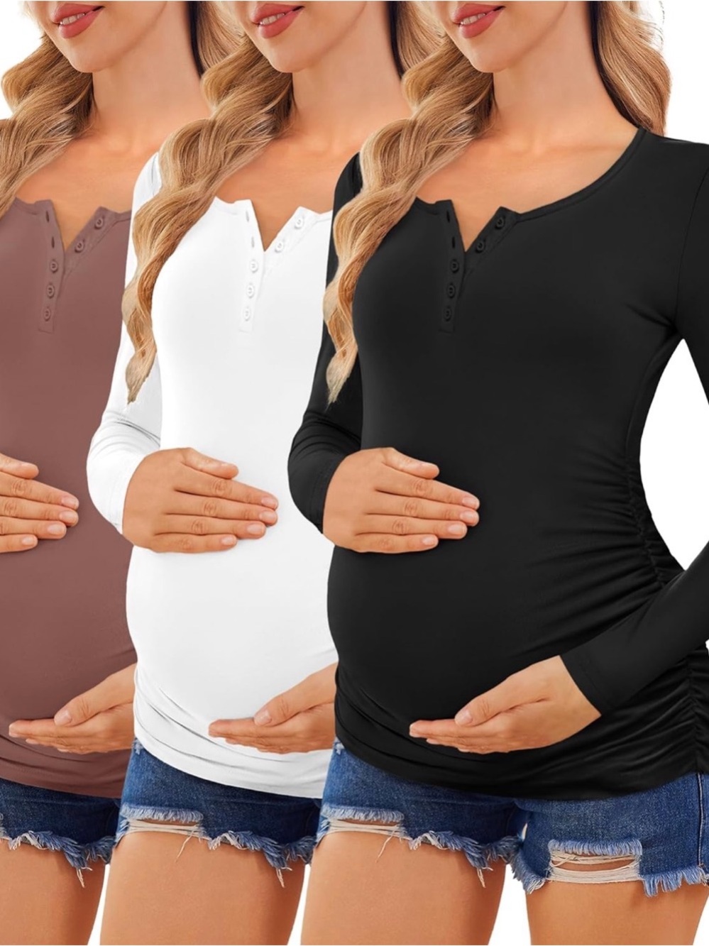 Maternity shirts long sleeve